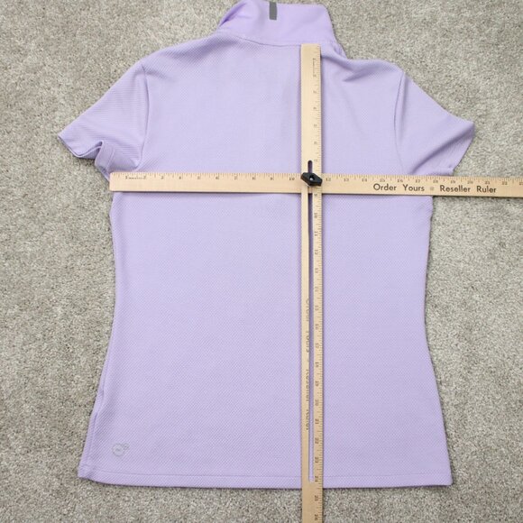 Puma Polo Shirt Womens Medium Purple DryCell Golf Short Sleeve Pullover - Picture 9 of 13